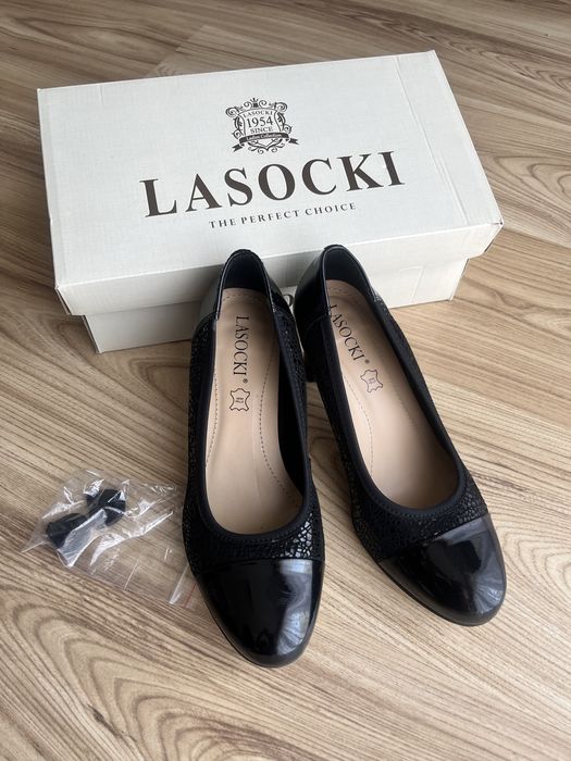 Buty Lasocki na obcasie r.36 jak nowe