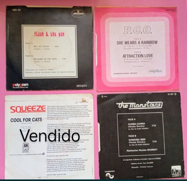 Discos de vinil 7 " Squeeze,etc...