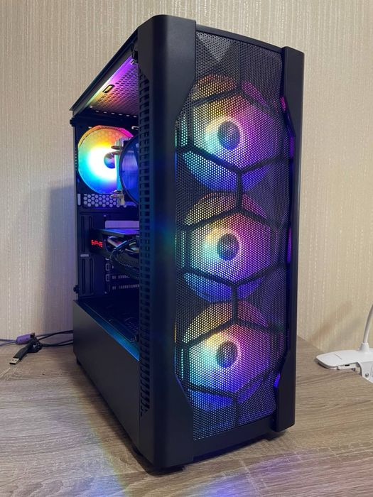 Игровой ПК, компьютер для игор ryzen 5, rx5600xt, ddr4 16gb, 500w