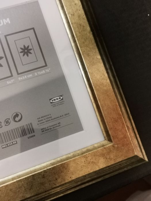 2 molduras douradas 13x18