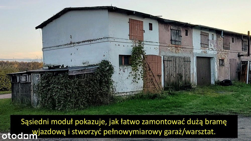 Budynek 40m² z Gruntem | Klasa B (Mieszkaniowa) | GARAŻ | MAGAZYN