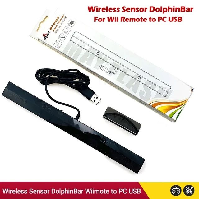 Nova barra de sensor sem fio mayflash dolphinbar para wii controle de