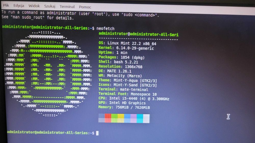 Komputer i5 | 500 GB | 8GB | Linux !