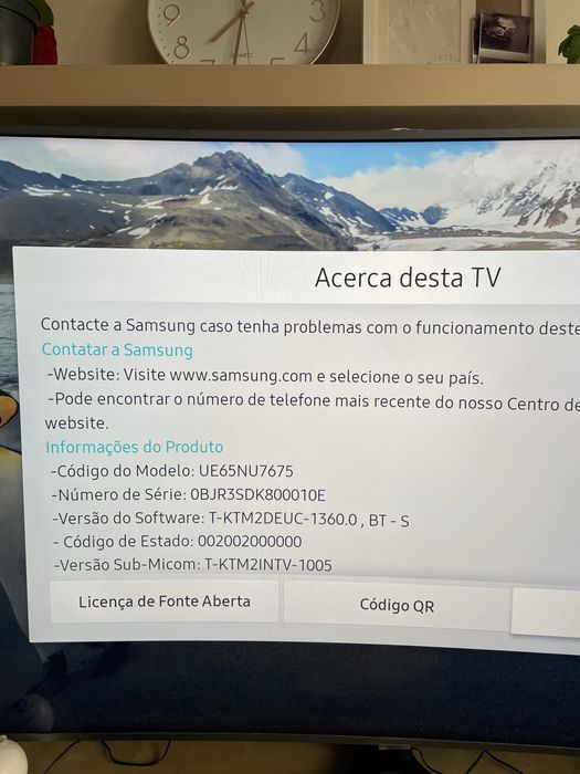 Samsung 65” 4K Smart TV Curva