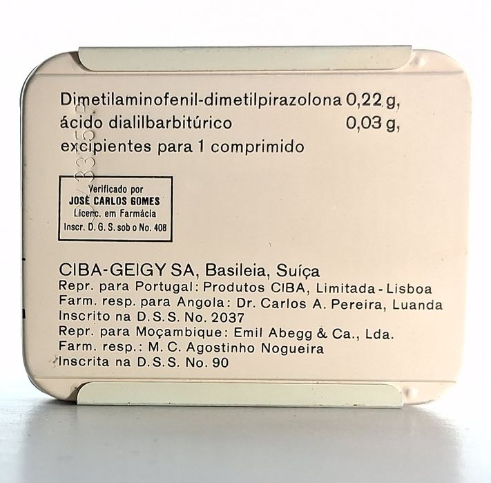 Lata antiga Cibalgina