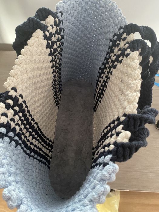 Torebka na ramie makrama