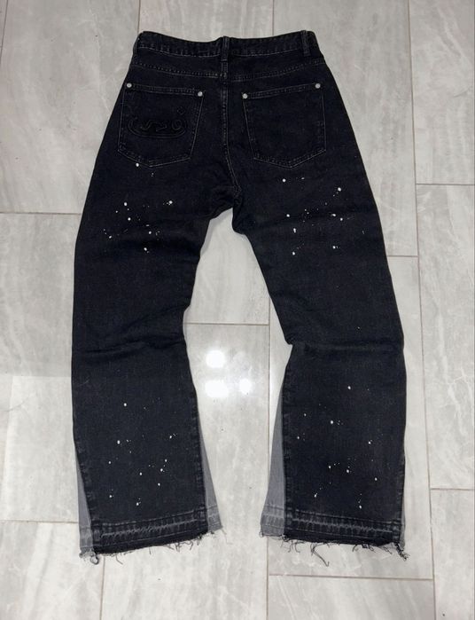 Black flared jeans