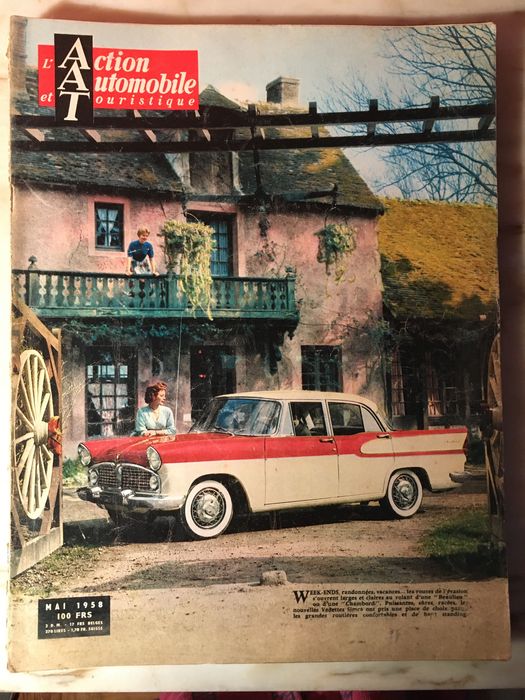 ACTION  AUTOMOBILE et Touristique - anos 50 - 6 revistas