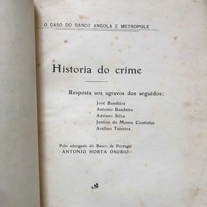 O Caso do Banco Angola e Metrópole - Historia do Crime