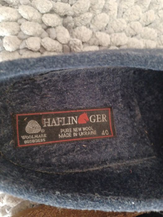 Wełniane kapcie damskie rozm 40 Haflinger
