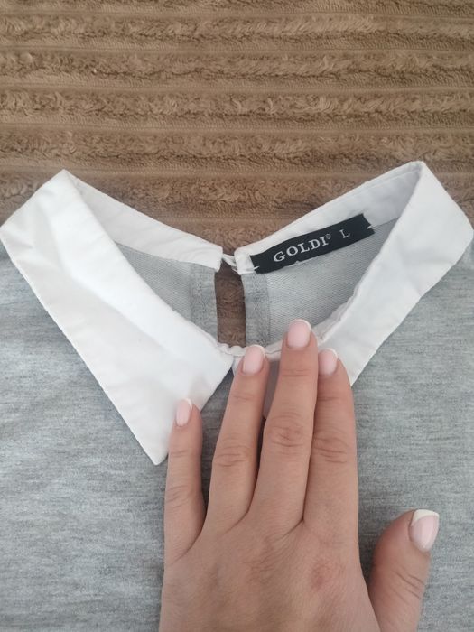 Сукня жіноча трикотажна сіра плаття р. Л Goldi ідеальний стан