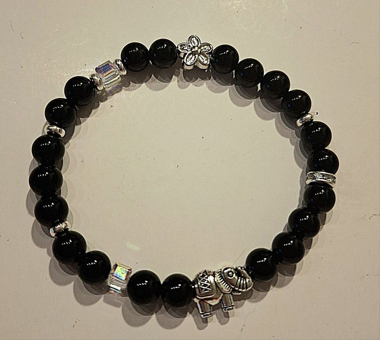 Bransoletka z czarnym turmalinem