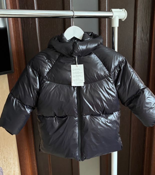 Пуховик блискучий Zara 6 років/116 см