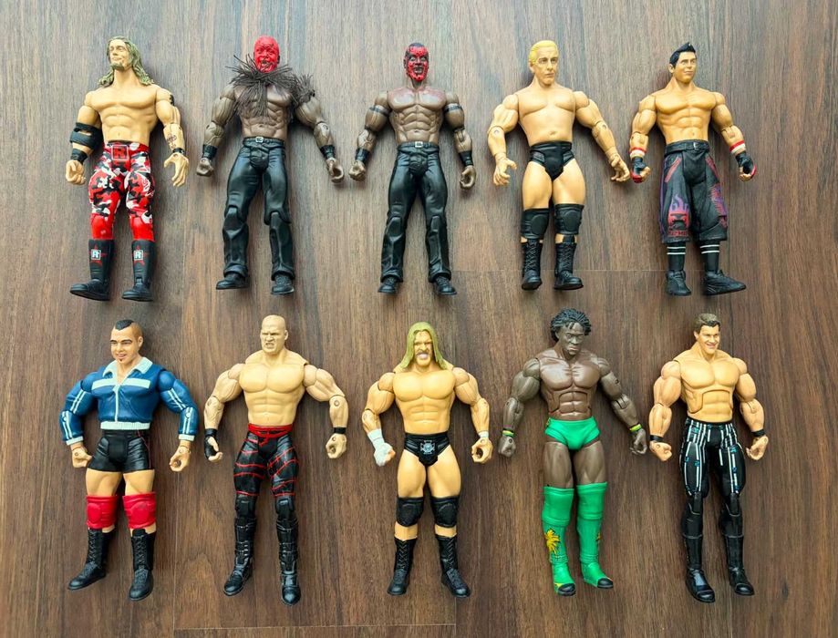 Bonecos wwe figuras wrestling ringue titulos cintos elite acessorios