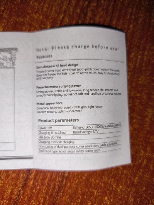 Trymer do włosów brody golarka