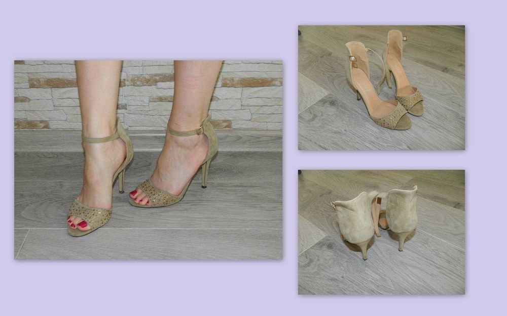 CCC r. 38 sandałki na obcasie