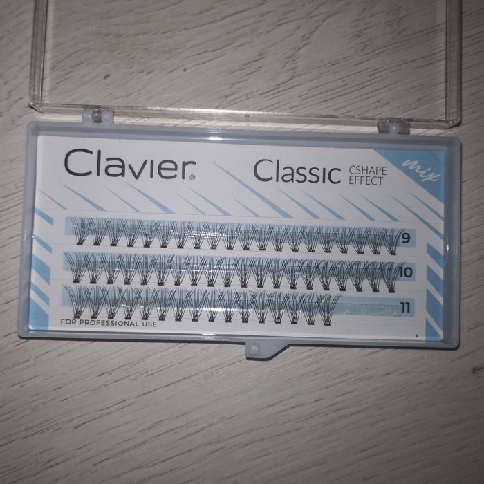 Clavier Classic kępki rzęs  C shape effect 9 10 11 mm