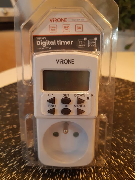 Elektroniczny programator czasowy MINI, 10 programów VIRONE