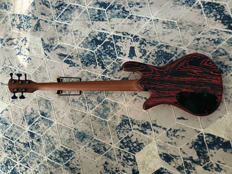 Spector NS Pulse 5 Carbon Cinder Red Bass 35" EMG DC Klucze GOTOH Gitara Basowa GATOR CASE