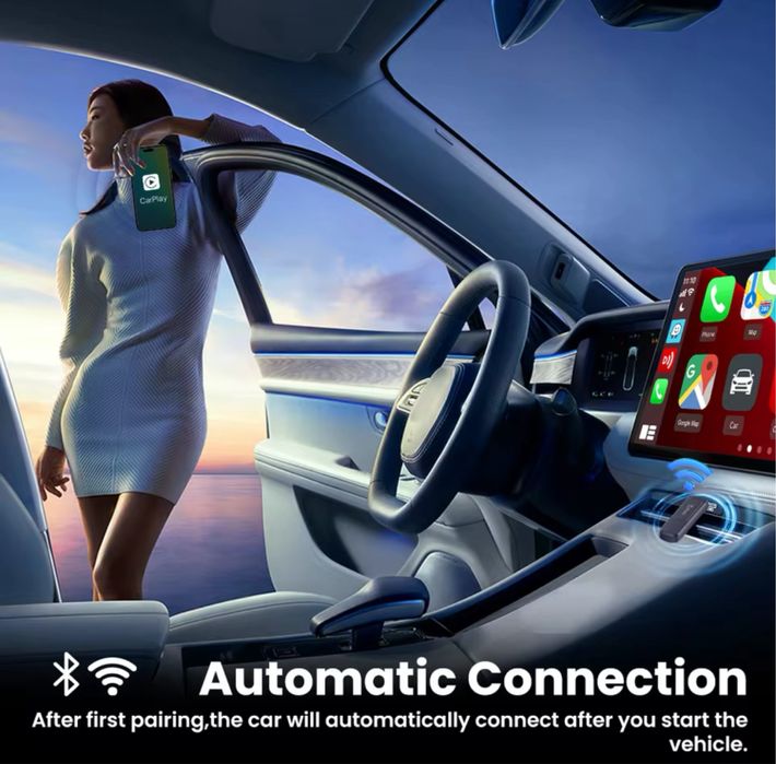 Адаптер CarlinKit Mini 5 Pro - бездротовий Apple CarPlay / AndroidAuto
