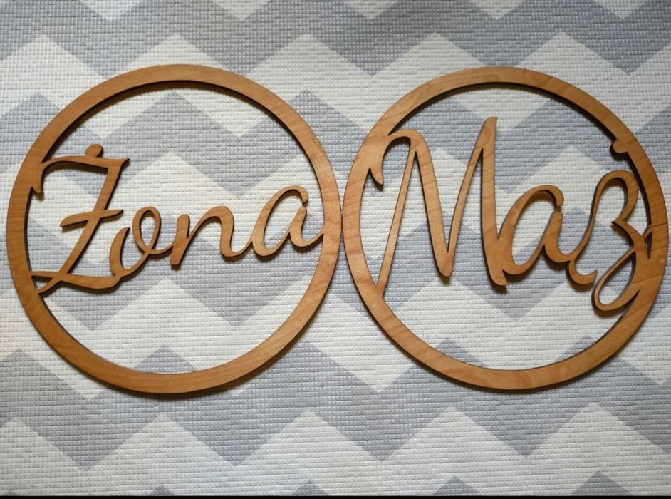 Napisy ślubne Żona Mąż ślub wesele