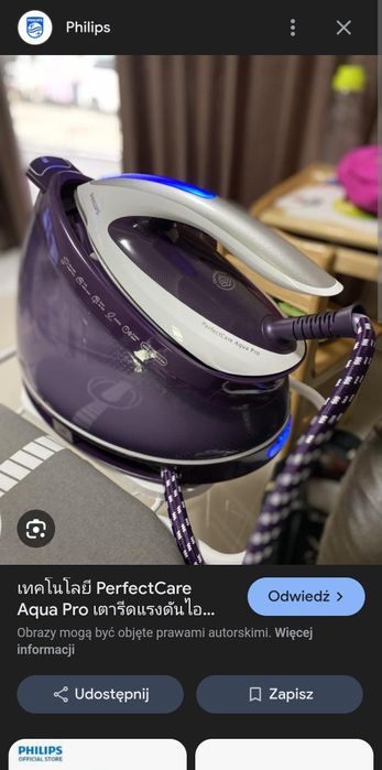 Generator pary stacja parowa Philips GC 9315