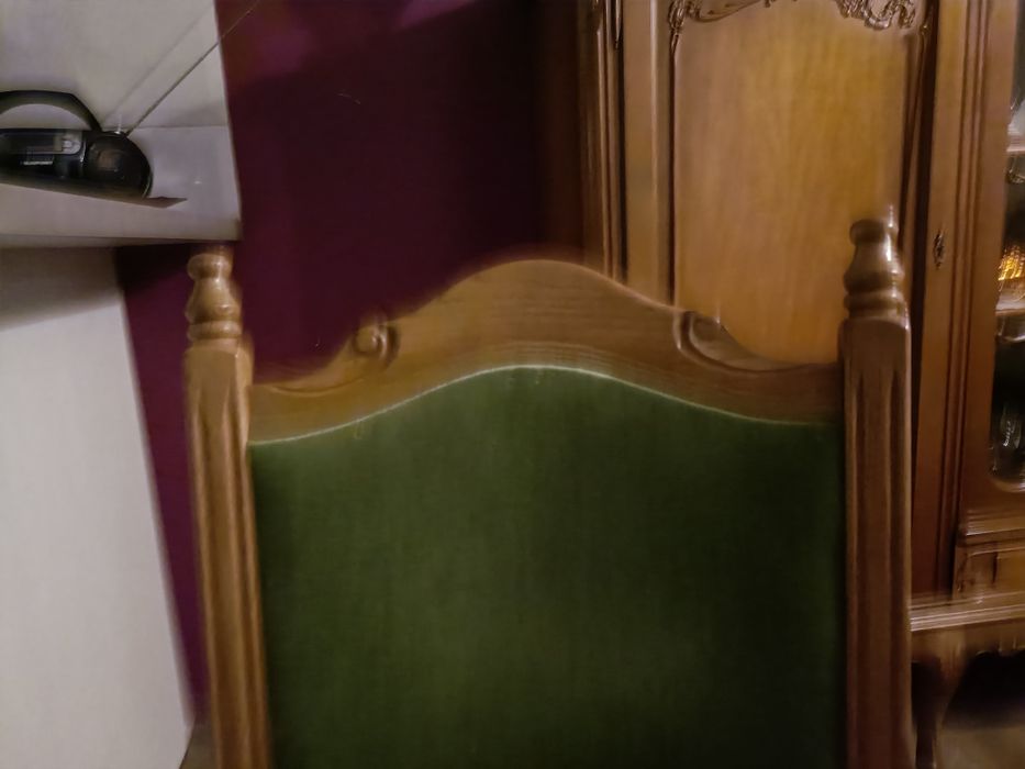 Stół rozkładany + 5 krzeseł Bawaria 225 cm lite drewno