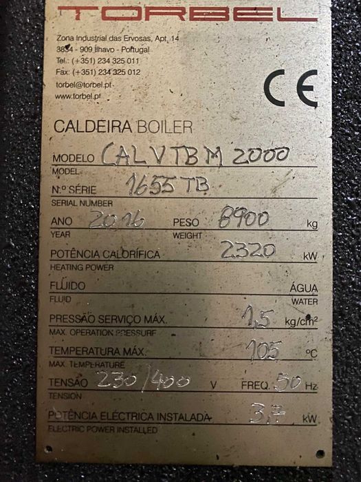 Caldeira Vertical Biomassa Torbel