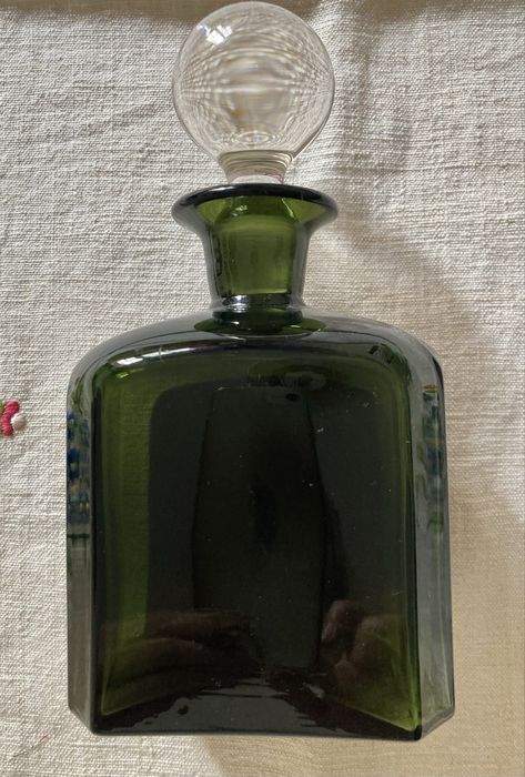 Garrafa de vidro vintage