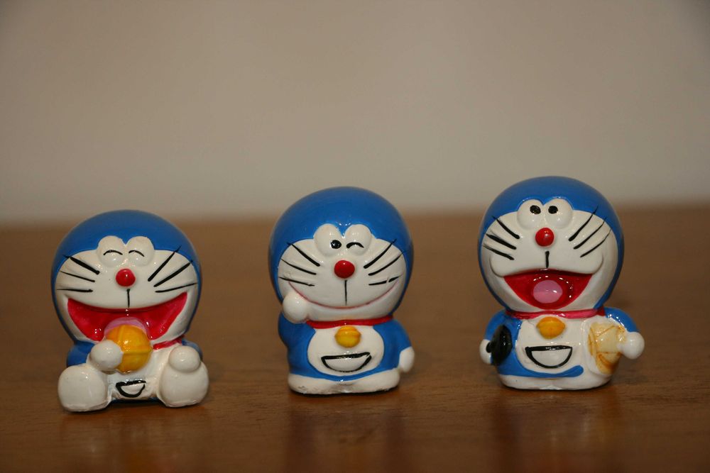 Conjunto 3 Figuras Doraemon