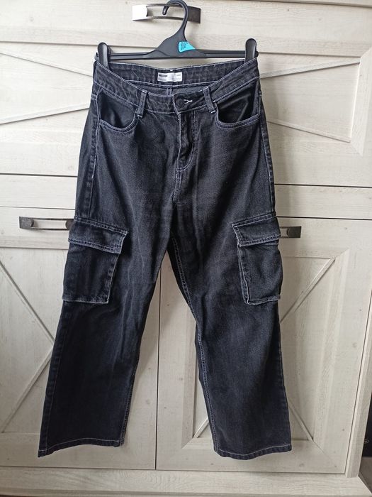 Damskie Jeansy Cargo Baggy