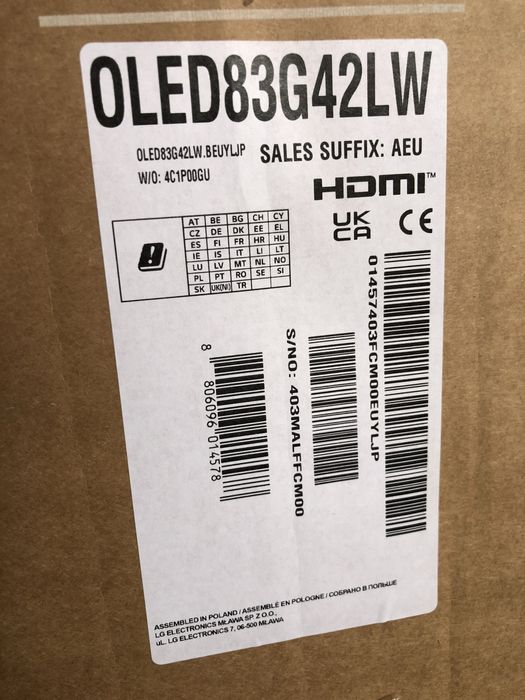 Телевізор LG OLED Evo 55G4, 65G4, 77G4, 83G4, 97G4 (AI G4 Smart TV)