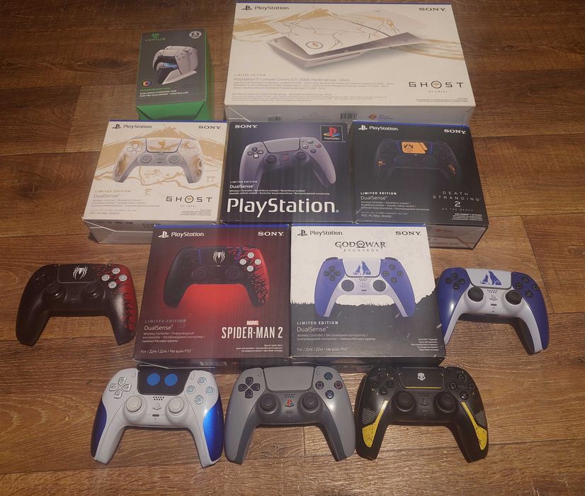 Limited Edition Dualsense панелі геймпад PS5  30th, Yotei, Astro Bot, Helldivers 2, God of War Ragnarok, Spider Man 2, Death Stranding 2
