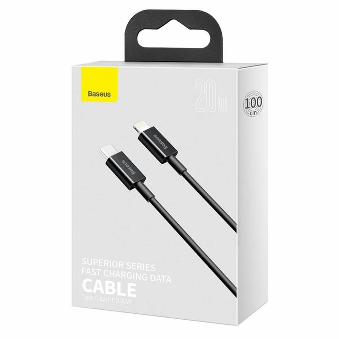 Оригінальний кабель Baseus Superior USB Type-C → Lightning PD 20W 1м | Fast Charge | Для iPhone 7–14