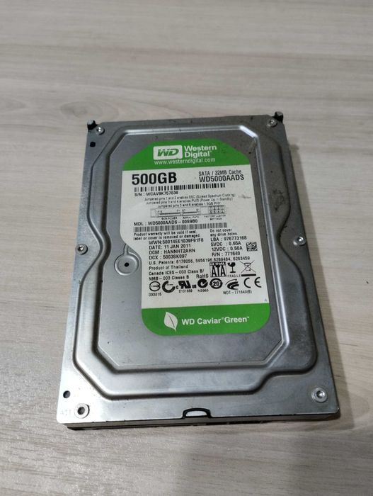 Dysk twardy Western Digital WD5000AADS 500GB SATA 3,5"