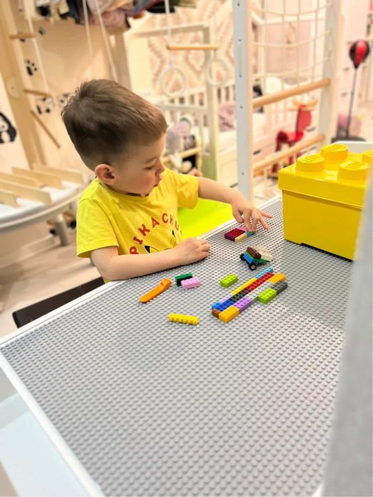 Розвиваючий дитячий столик ЛЕГО Lego пісочниця стільчик