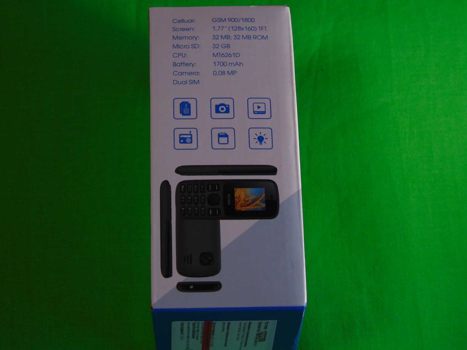 Мобільний телефон Nomi i1890 сірого кольору коробка документи стан іди
