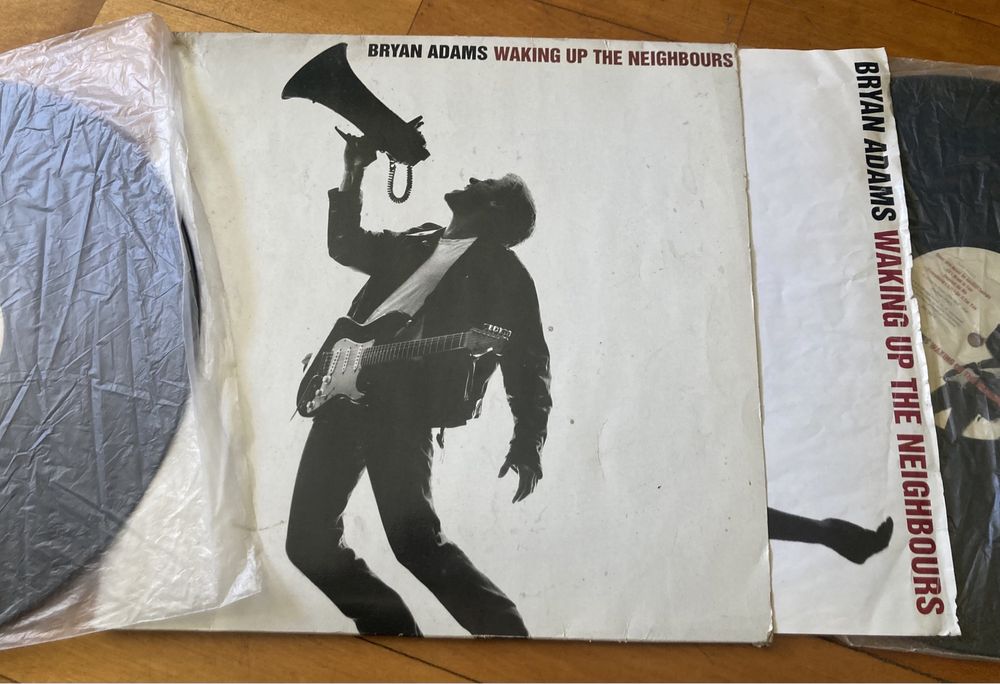 Disco duplo vinil- waking up the neighbours- bryan adams