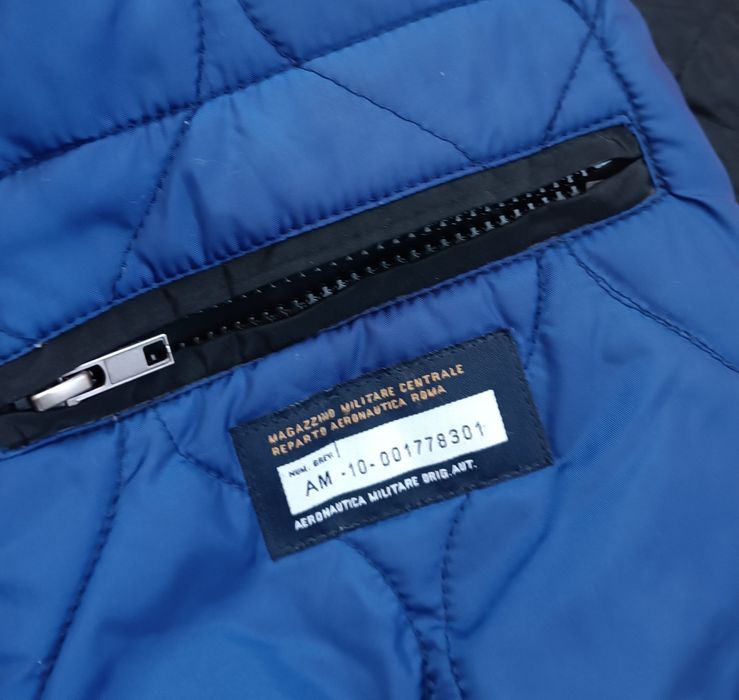 Kurtka Areonautica Militare Premium Bomberman Ocieplana Kołnierz męska L