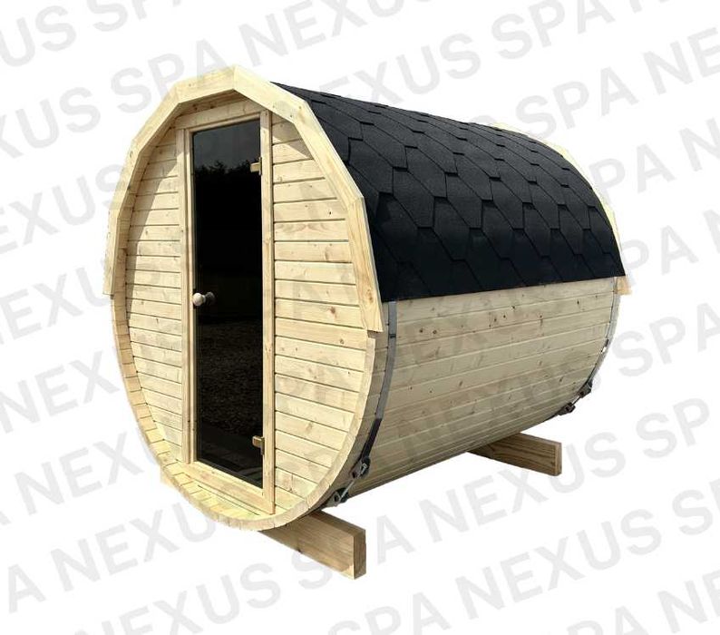 Sauna Ogrodowa Beczka Ruska Bania 2m Dowolna Konfiguracja Cenowa