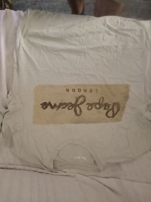 T-shirt Pepe Jeans bege acinzentado