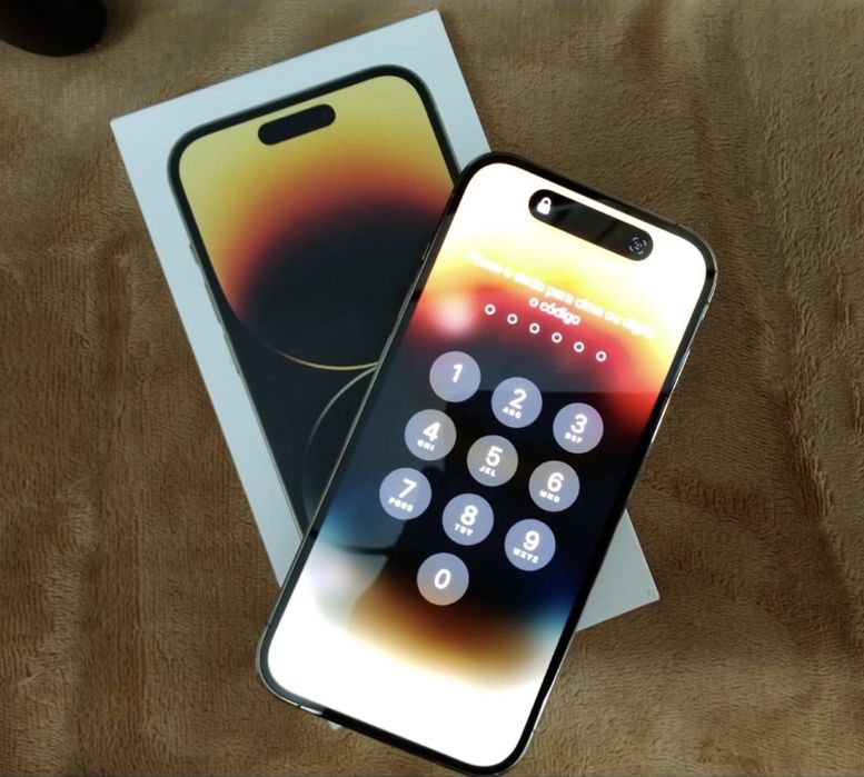 Iphone 14 pro cor dourado com 128gb