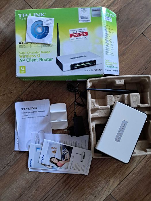 TP-LINKWR543G Router, pudełko