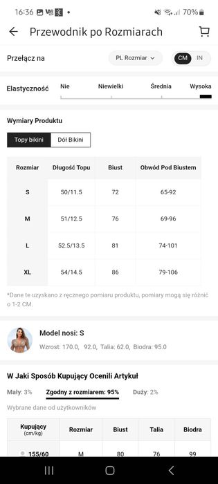 Strój kąpielowy dwuczęściowy