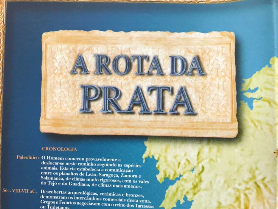 Mapa Rota da Prata coleção histórica Volta ao Mundo Rutas del Mundo