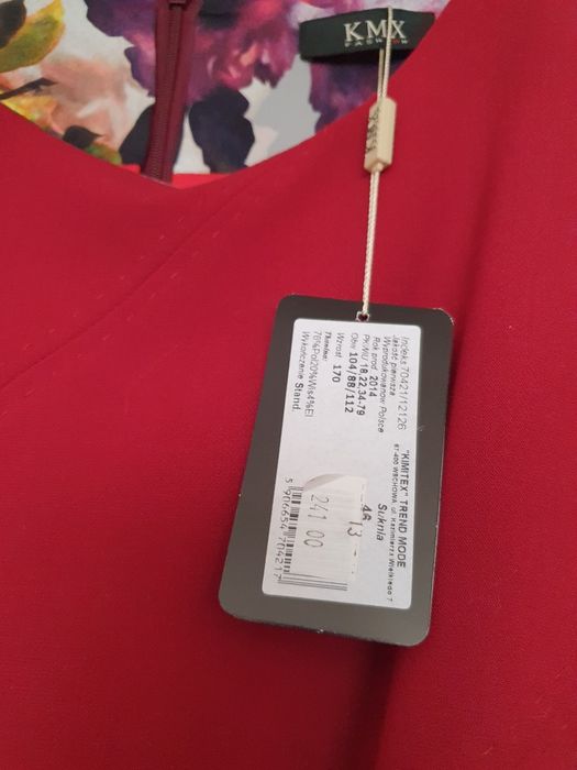 Sukienka bordo rozm 46