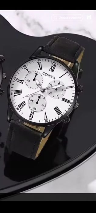 Zegarek męski klasyczny nowy biały