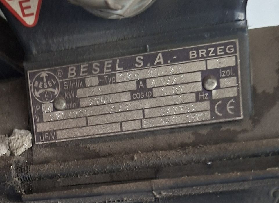 Wyciąg spalin 7 metrów na bębnie 380 V
