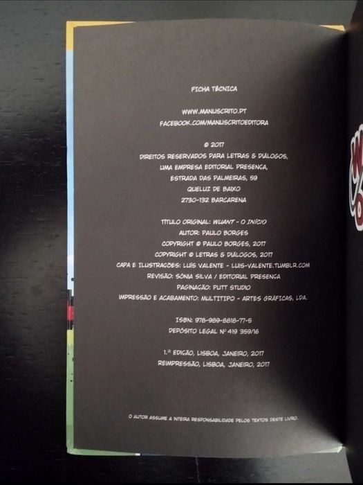 Livro "Wuant: O Início" 2017