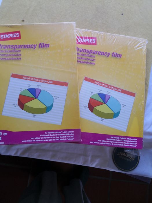 Filme Transparente Staples A4 – 50 Folhas para Impressora HP